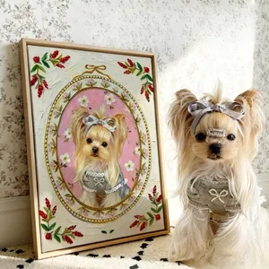 Framed Pet Memorial Painting - Museum-Grade Archival Materials thumbnail-1
