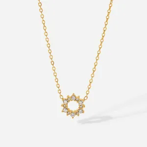 316L Stainless Steel Necklace With 18K Gold PVD Coating & Hypoallergenic Finish thumbnail-1