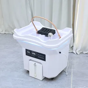 Japanese Head Spa Bed Shampoo Basin With Stainless Steel Frame and Adjustable Water Temperature thumbnail-2