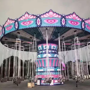 Commercial 36 Seats Wave Swinger Swing Flying Chair for Theme Park thumbnail-3