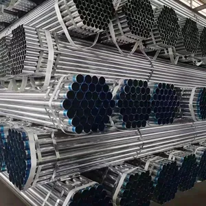 Pre-Galvanized Round Steel Tube: Bright Zinc Finish, EN 10219 Compliant thumbnail-3