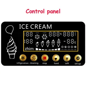 A-168 Compact Soft Serve Ice Cream Machine 18L/h Output 3 Head Maker With Smart LED Display for Cafe and Coffee Shops thumbnail-3
