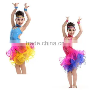 Good Luxury Kids Professional American Competition Latin Dance Costume Latin Dance Cha Cha Cha Dress thumbnail-1