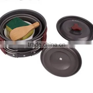 2~3persons Outdoor Portable Cookware Camping Aluminum Alloy PY71003 thumbnail-1