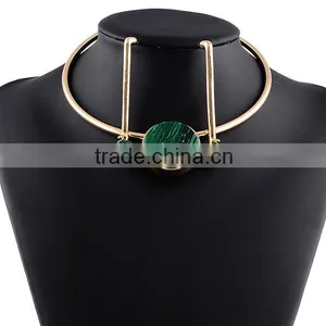 Fashion Jewelry Vintage Resin National Style Simple Women Necklace Set thumbnail-2
