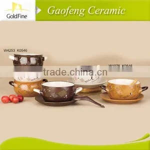 2014 Wholesale Ceramic Soup Bowl With Handle/ Bowl Supply thumbnail-2