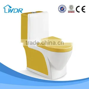 W9072a Bathroom Accessories Yellow Color New Design Toilet thumbnail-1