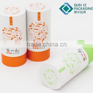 Custom Logo Biodegradable Cardboard Paper Tube Packaging for Tea thumbnail-2