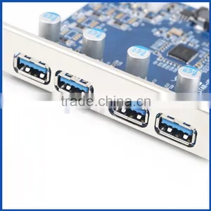 PCI-E Express Adapter 4 Port USB 3.0 HUB Expansion Card for Desktop Computer Quality Choice thumbnail-1