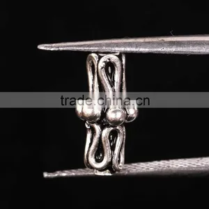 925 Solid Sterling Silver Filigree Cylinders Wholesale Beads thumbnail-1