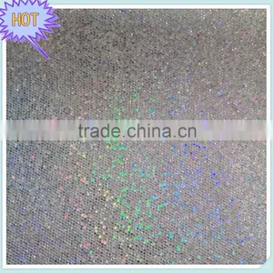 Hot Sell Cheap Glitter Net Fabric ,cheap Glitter Leather for Walls and Shoes thumbnail-1
