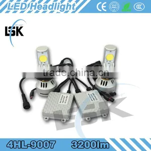 HI/Lo Beam H4, H13, 9004, 9007 3200lm 12v 24v Led Auto Headlamp Kits With Copper Metal thumbnail-1