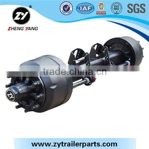 American Type In-board Drum Axle/American Type 15T Hydraulic Suspension Trailer Axle thumbnail-1