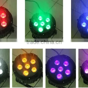 Battery and Wireless DMX 6pcs 7 In1 RGBWA+UV+Pink LED PAR Light thumbnail-5