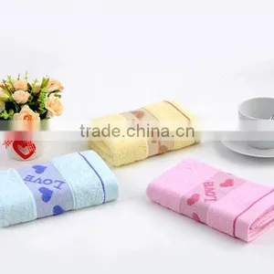 Cheap 100% Cotton LOVE Heart Jacquard Design Towel Cheap Wholesale Hand Towels thumbnail-2