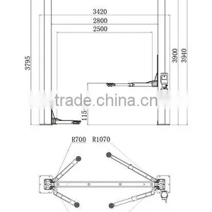 @Sunshine 2 Post Car Lift With CE Certificate thumbnail-2