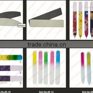 Durable GLASS NAIL FILES CRYSTAL NAIL BUFFER ART CARE DIFFERENT GRADIENT COLOR CARE 5.5" /5-1/2' thumbnail-1