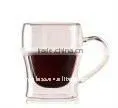 2016clear Handmade Borosilicate Double Wall Coffee Glass Cup thumbnail-1