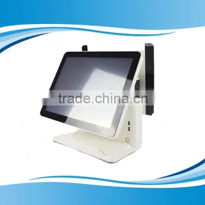 All in One 15 Inch Android Pos Terminal With Dual Screen GSM WIFI Touch Pos Terminal GC066 thumbnail-4