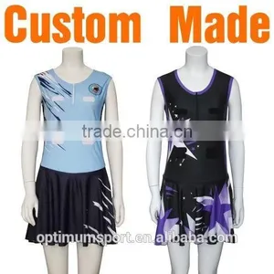 Custom Made Netball Bodysuits Dresses Tops Skirts Sublimation thumbnail-1