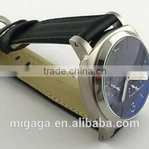 Black Dial 44mm Power Reserve Automatic Mens Mechanical Steel Watch thumbnail-5