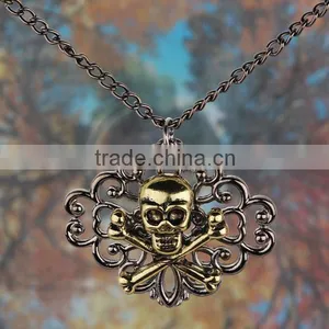 Promotional High Quality Metal Skull Charm Young Student Necklaces thumbnail-4