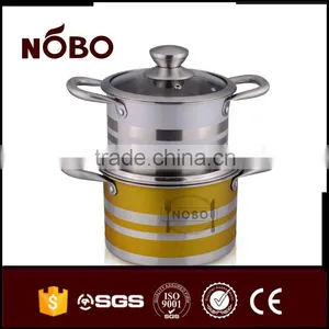 High Quality Colorful Hot Pot Sets With Lid thumbnail-1