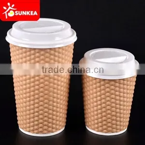Pineapple Disposable Brown Kraft Coffee Cups Paper Quality Choice thumbnail-1