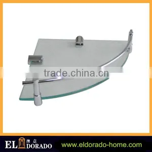 Bathroom SUS304 Contemporary Bathroom Glass Corner Shelves for Hotel and Home Decoration thumbnail-6