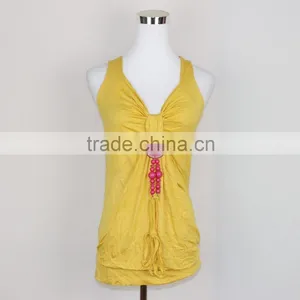Pure Color Vest for Women Stringer Vest Tank Tops thumbnail-4