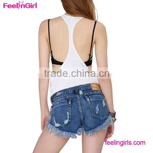 No MOQ Ladies Sexy Puch Up Blue Jeans Panty thumbnail-3
