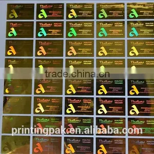 Custom Adhesive Holographic Packaging Label Stickers Quality Choice thumbnail-2