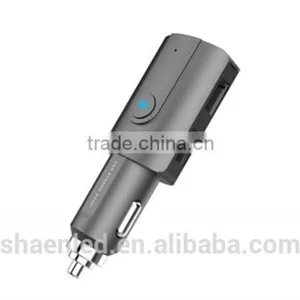 2016 New Arrival New Design Vehicle-mounted Bluetooth Hands Free FM Emitter thumbnail-3