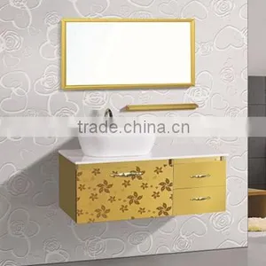 High Quality Wall Mounted #304 Stainless Steel Bathroom Cabinet With Counter Top thumbnail-1
