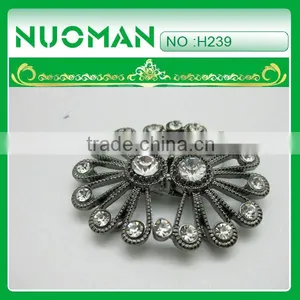 Wholesale Crystal Button Hole in Backside for Fashion Clothes thumbnail-1