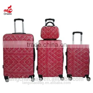 3pcs Set Hard Shell Luggage Abs Trolley Suitcase Factory Price thumbnail-1
