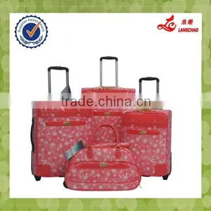 European Classical Designer Quality Leather Tarpaulin Duffel Bag thumbnail-6