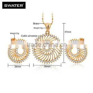 Fine Jewelry Wholesale Gold Stainless Steel Set Jewelry thumbnail-6