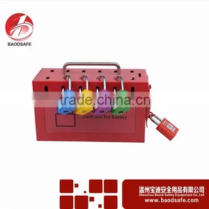 BAODSAFE BDS-X8601 Group Lockout Kit Safety Padlock Box Red thumbnail-1