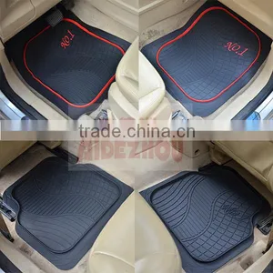 Factory Wholesale 3D Rubber/PVC Branded Logo Full Set Universal Car Floor Mats thumbnail-6