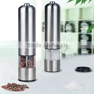 Automatic Stainless Steel Pepper Mill Battery Powered Salt Grinder Electric Kitchen Spice Grinder thumbnail-3