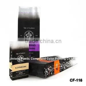 Side Gusset Aluminum Foil Coffee Packaging Bag With Degassing Valve thumbnail-1