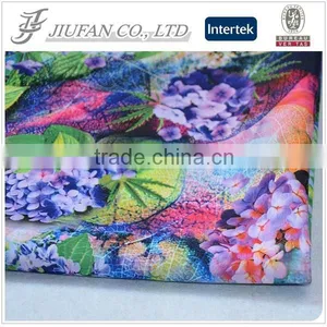 Jiufan Textile Hot Sale Digital Printed 100% Polyester Scuba Fabric for Women Cloths thumbnail-2