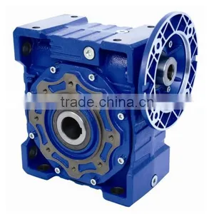 Aluminum Cast Iron Housing Double Stage NMRV/NMRW025-150 Worm Speed Reducer Helical Gearbox Geared Motor B5 IEC Nema Flange thumbnail-2