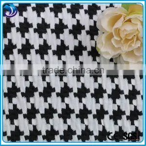 Classcial Design White and Black Houndstooth Formal Jacquard Fabric for Garment thumbnail-1