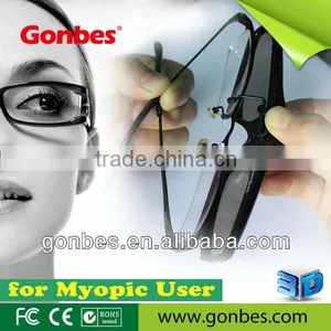 New Model!! CLIP-ON 3D TV Glasses With IR Signal, Competible Price From Gonbes thumbnail-1