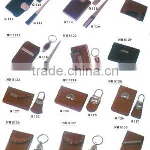 Leather Business Card Holder Set thumbnail-1