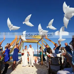 2016 Wedding Helium Inflatable Biodegradable White Dove Balloons For Wedding Decoration Doves Dhaped Bio Balloons Quality Choice thumbnail-3