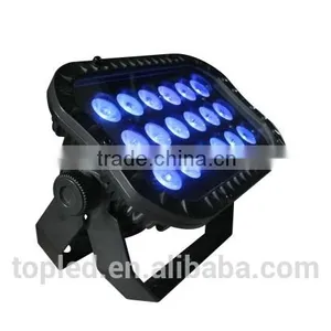 CE Rohs EMI Certification LED Outdoor Flood Light, LED Wall Washer, 18x3W 3in1 RGB thumbnail-1
