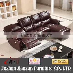 GC858 Recliner Kuka Leather Sofa thumbnail-1